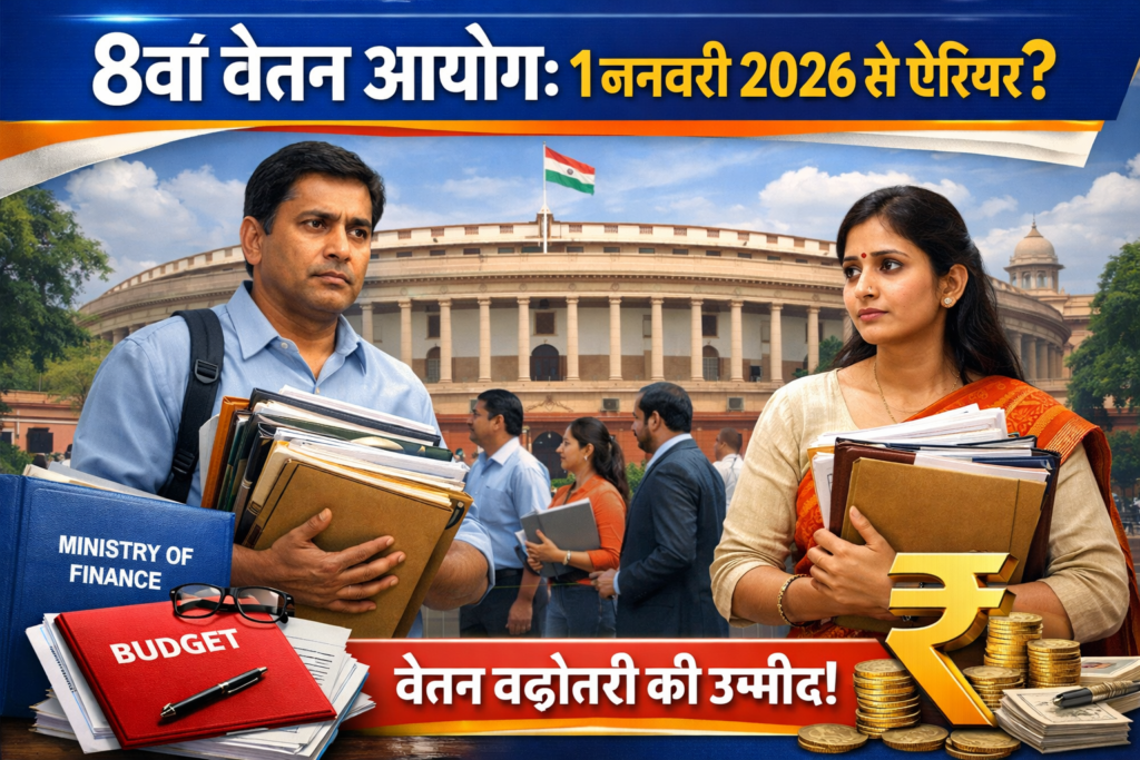 8th Pay Commission News: 1 जनवरी 2026 से सैलरी बढ़ेगी या नहीं? संसद में आया जवाब ?