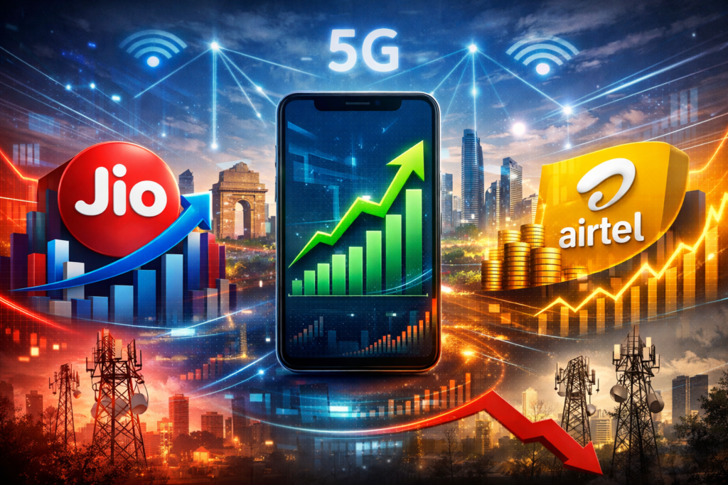 TRAI रिपोर्ट 2025: Jio बना नंबर 1, Airtel की जबरदस्त बढ़त, Vi और BSNL को बड़ा झटका!