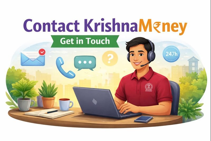 Contact KrishnaMoney support page